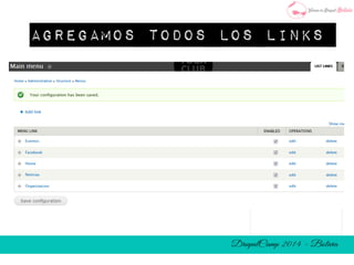 Agregamos todos los links 
 