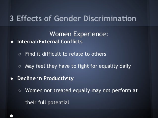 Gender Discrimination The Top Issues Of Women In Management