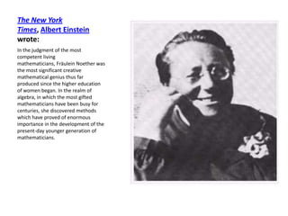 Letter from Agustus De Morgan to Ada’s Mother“ I feel bound to tell you that… [Ada’s] power of thinking on these matters…has been something so utterly out of the common way for any beginner, man or woman, (that)…had any young beginner, about to go to Cambridge, shown the same power, I should have prophesised [that he would become]…an original mathematical investigator, perhaps of the first rate eminence”.