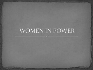 WOMEN IN POWER 