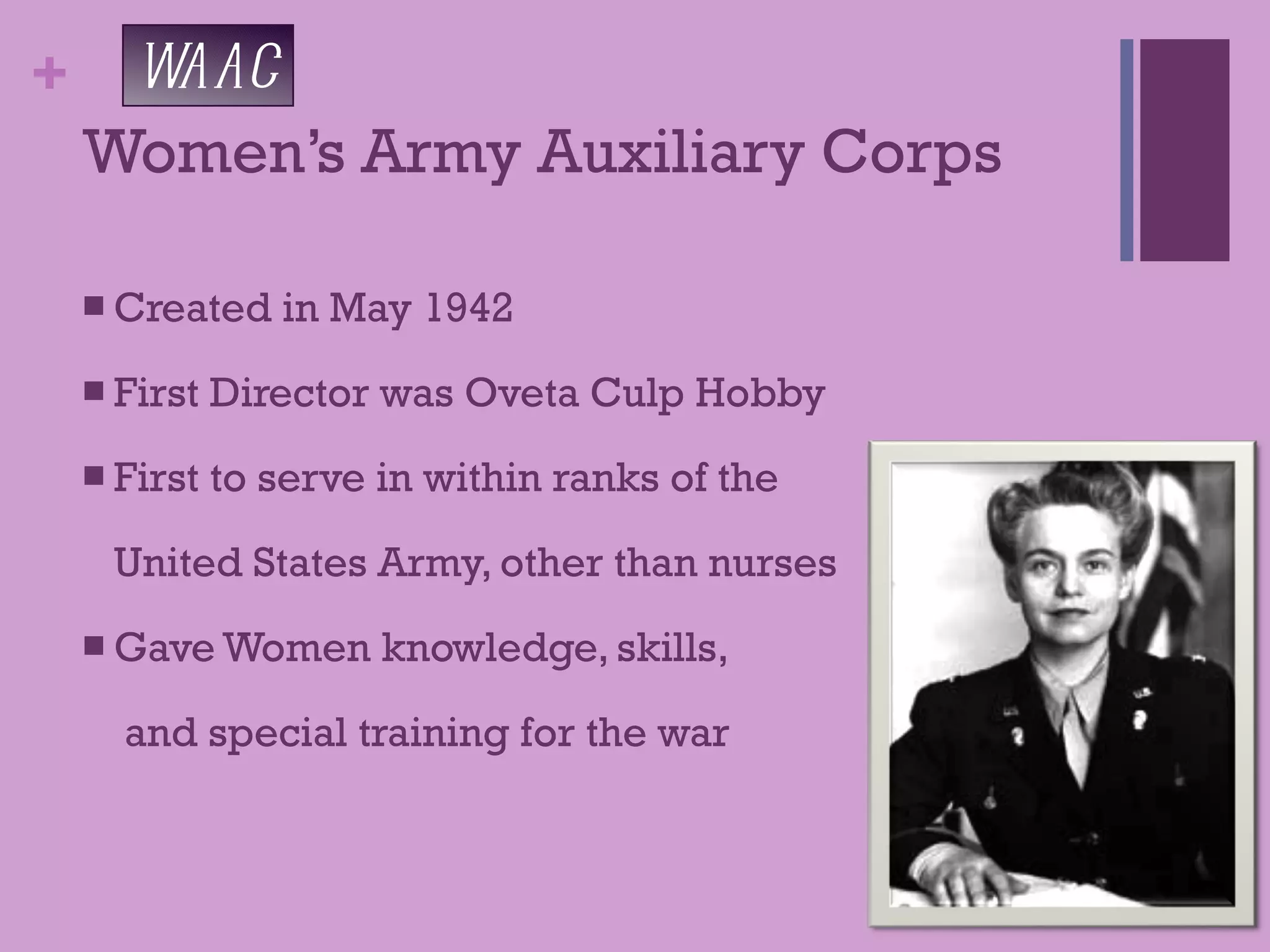 Women in the military | PPT