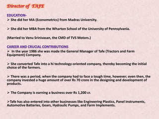 In 1998, she was promoted as the General Manager and headed ICICI's “Major Client Group”, which handled relationships with ICICI's top 200 clients. 