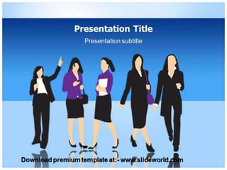 Women organization PowerPoint Template