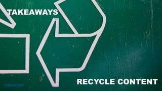 TAKEAWAYS
RECYCLE CONTENTImage copyright
 