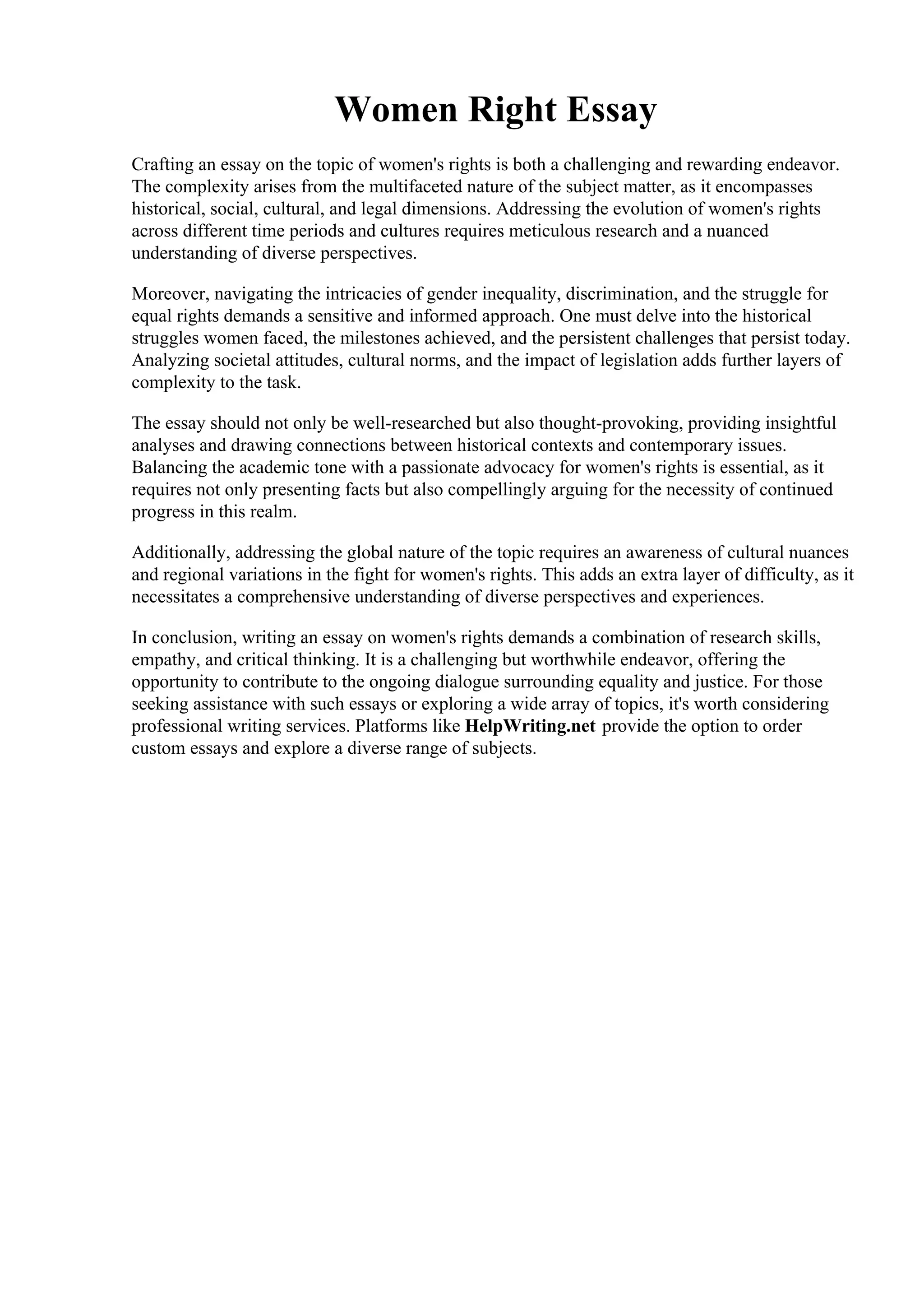 Women Right Essay. Womens rights essay. 60 Catchy Women Rights Slogans ...