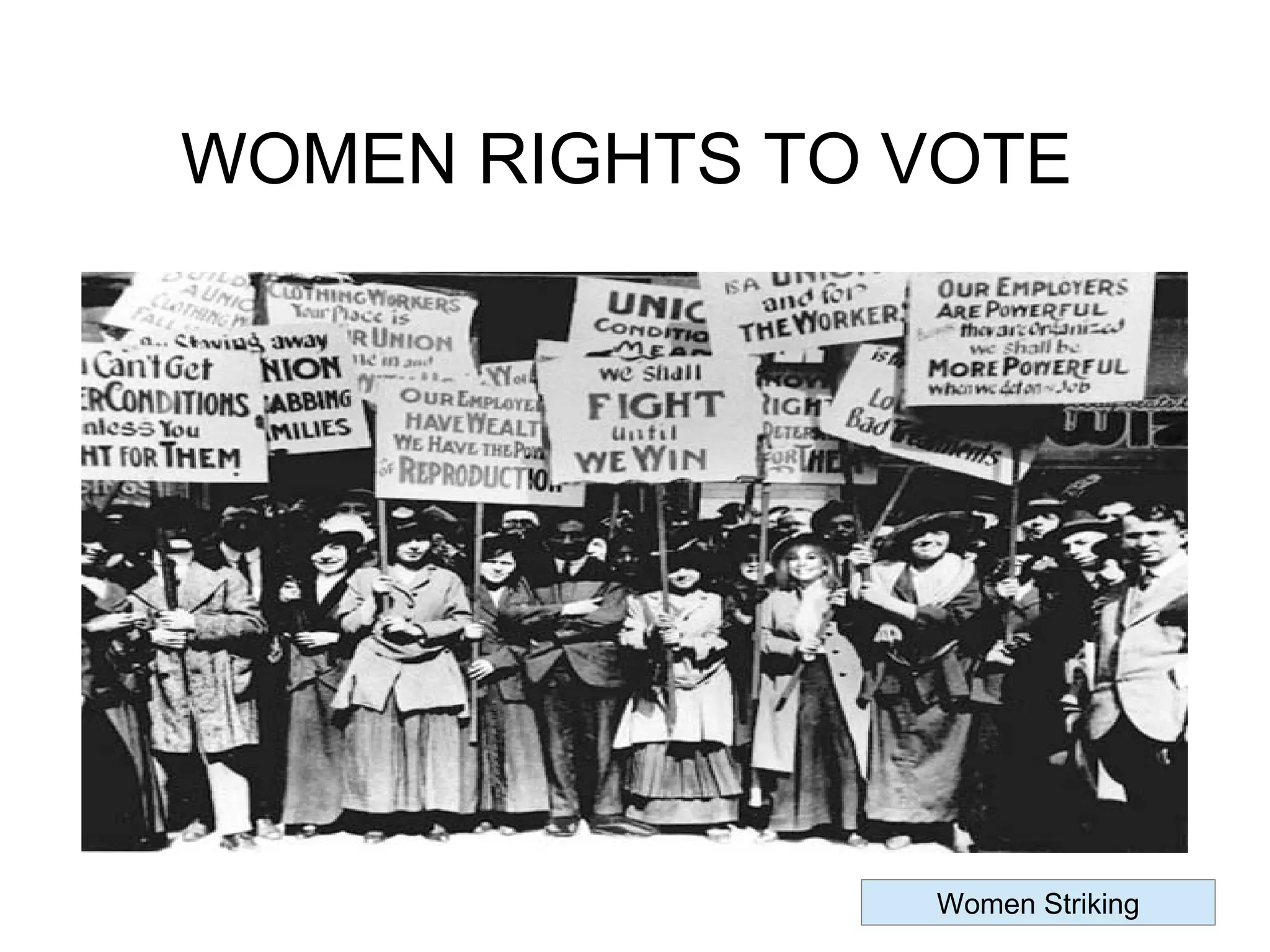 Women right to vote | PPT