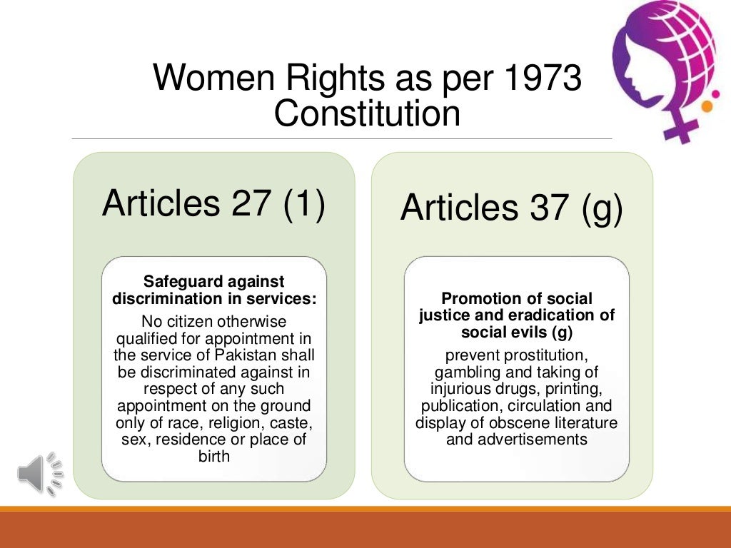 Women rights 1973 constitution.