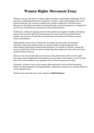 Women Rights Movement Essay.pdf