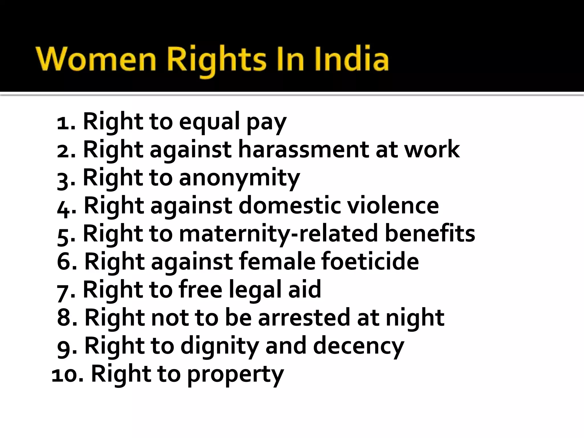 Women rights protection and judicial response | PPT