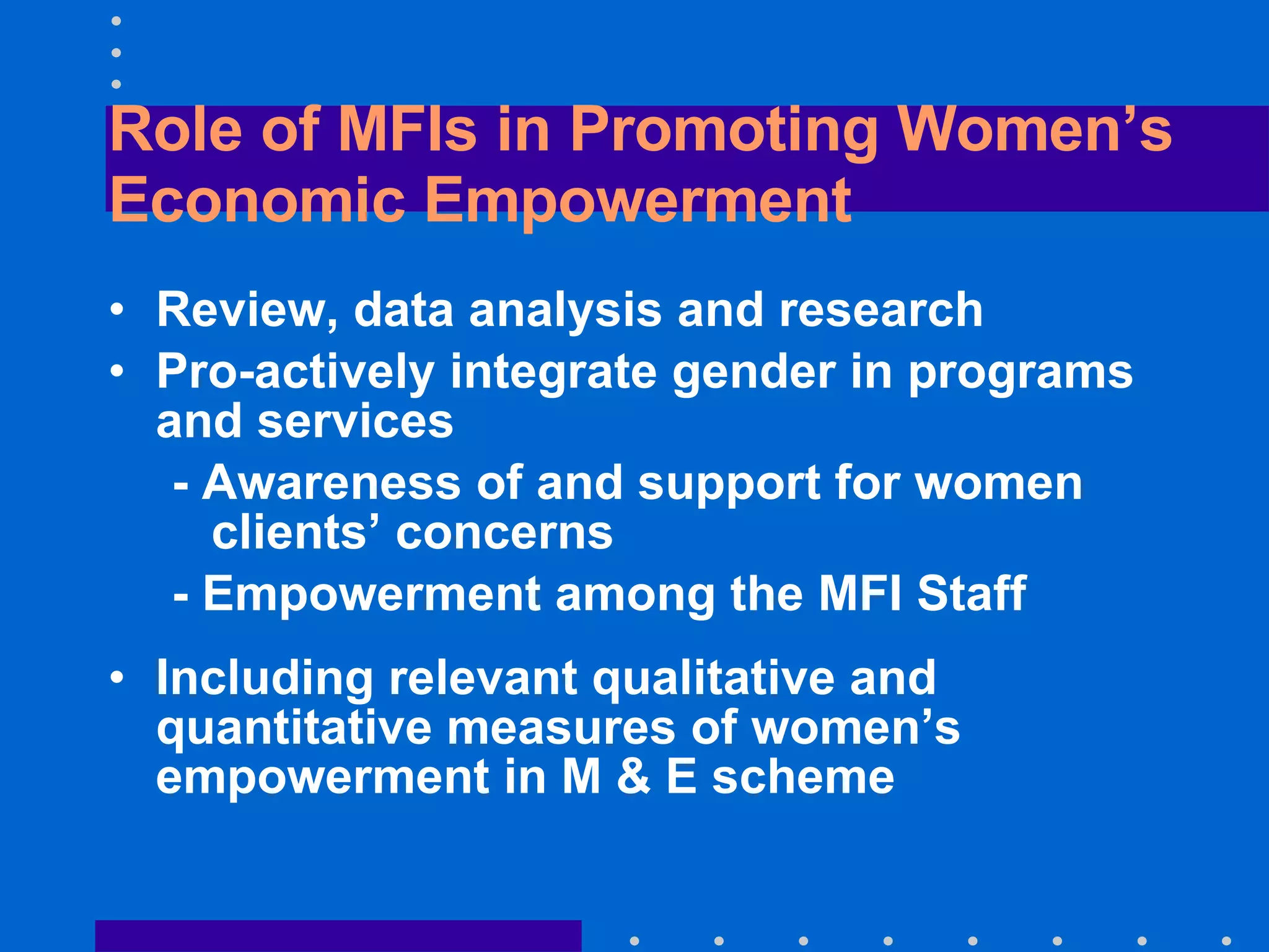 Womens Economic Empowerment | PPT