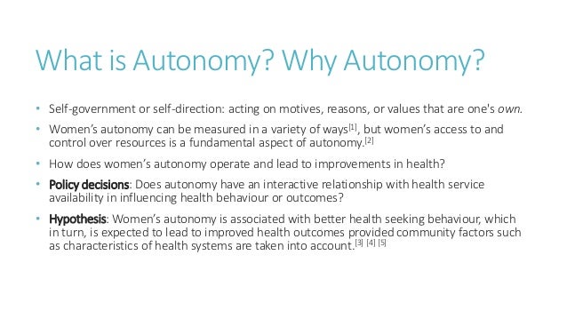 Understanding Autonomy In Public Health – NHVIWN