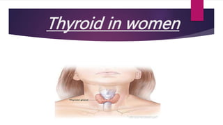 Thyroid in women
 