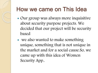 Women security application | PPSX