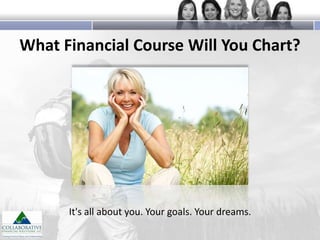 What Financial Course Will You Chart?

It's all about you. Your goals. Your dreams.

 