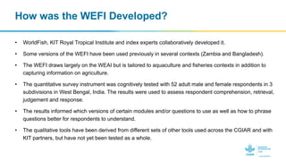 Women’s Empowerment in Fisheries and Aquaculture Index (WEFI): Guidance Notes