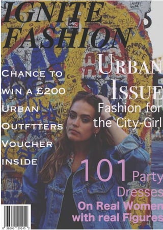 Womens fashion magazine & contents page