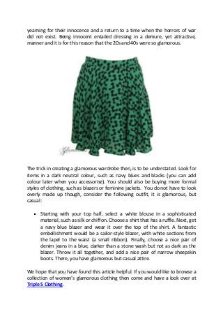 glamorous uk clothing