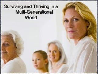 Surviving and Thriving in aSurviving and Thriving in a
Multi-GenerationalMulti-Generational
WorldWorld
 