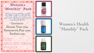 Women’s Health
“Monthly” Pack
 