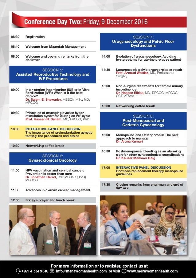 2nd Annual MENA Women's Health Congress Brochure