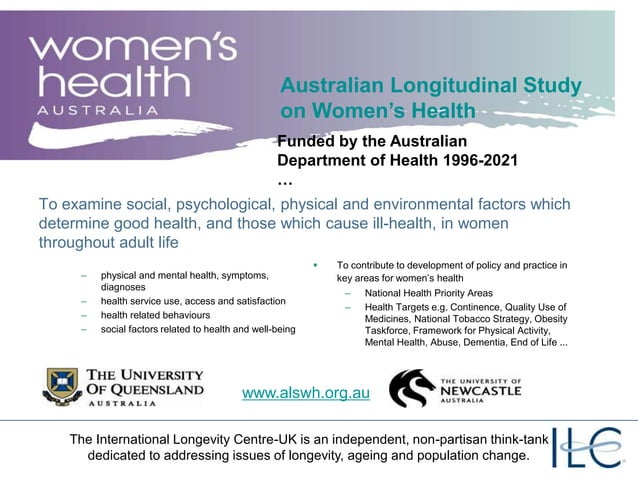 Women's health across the life course and across the generations | PPT