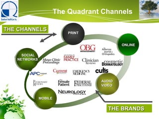 PRINT ONLINE MOBILE SOCIAL  NETWORKS THE CHANNELS THE BRANDS  SOCIAL  NETWORKS AUDIO VIDEO PRINT The Quadrant Channels 