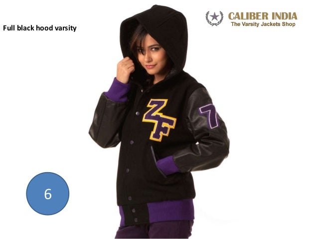women's varsity jacket with hood