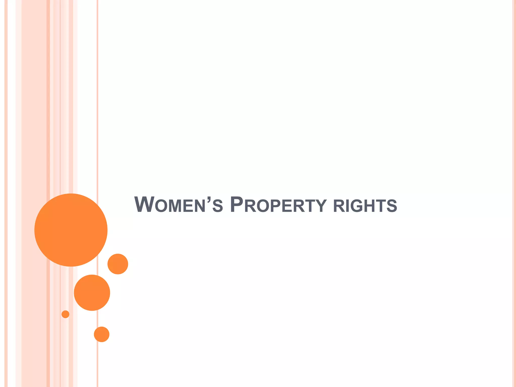 Womens property rights act PPT
