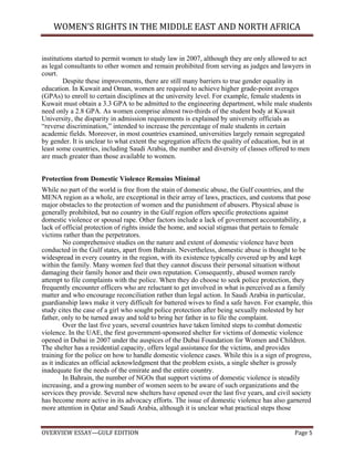 Women's rights in the middle east and noth africa, gulf edition | PDF