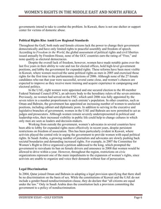 Women's rights in the middle east and noth africa, gulf edition | PDF
