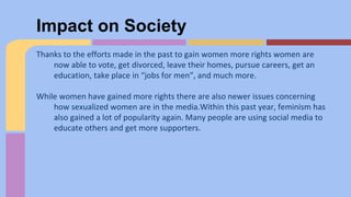 History of Women's Rights in the U.S. | PPTX