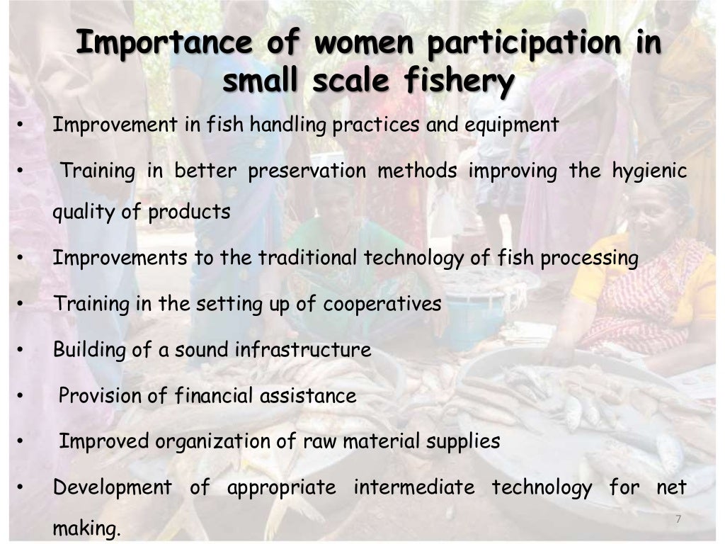 Women’s role in fisheries