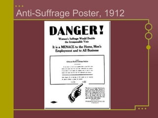 Anti-Suffrage Poster, 1912 
 