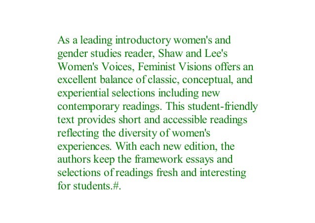 Read Women S Voices Feminist Visions Classic And Contemporary Readi