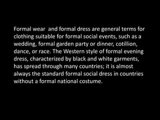 evening wear for women | PPTX