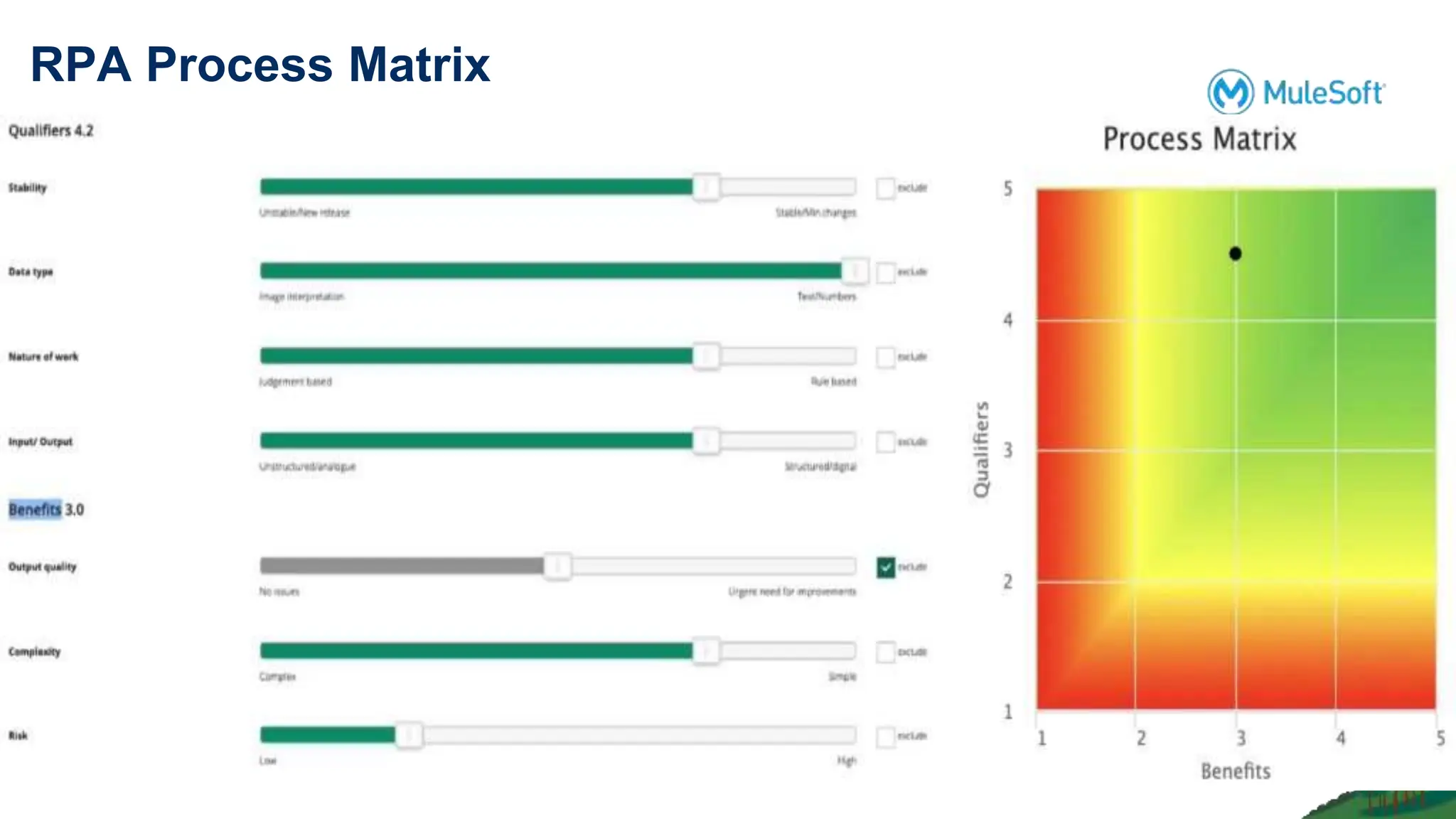 RPA Process Matrix
 