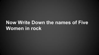 Woman Rocks Writing Women who rock | PPTX