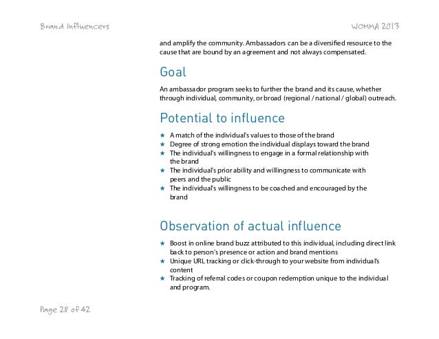 Womma Influencer Guidebook 2013 Pdf