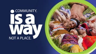wis aay COMMUNITY. 
NOT A PLACE. 
 