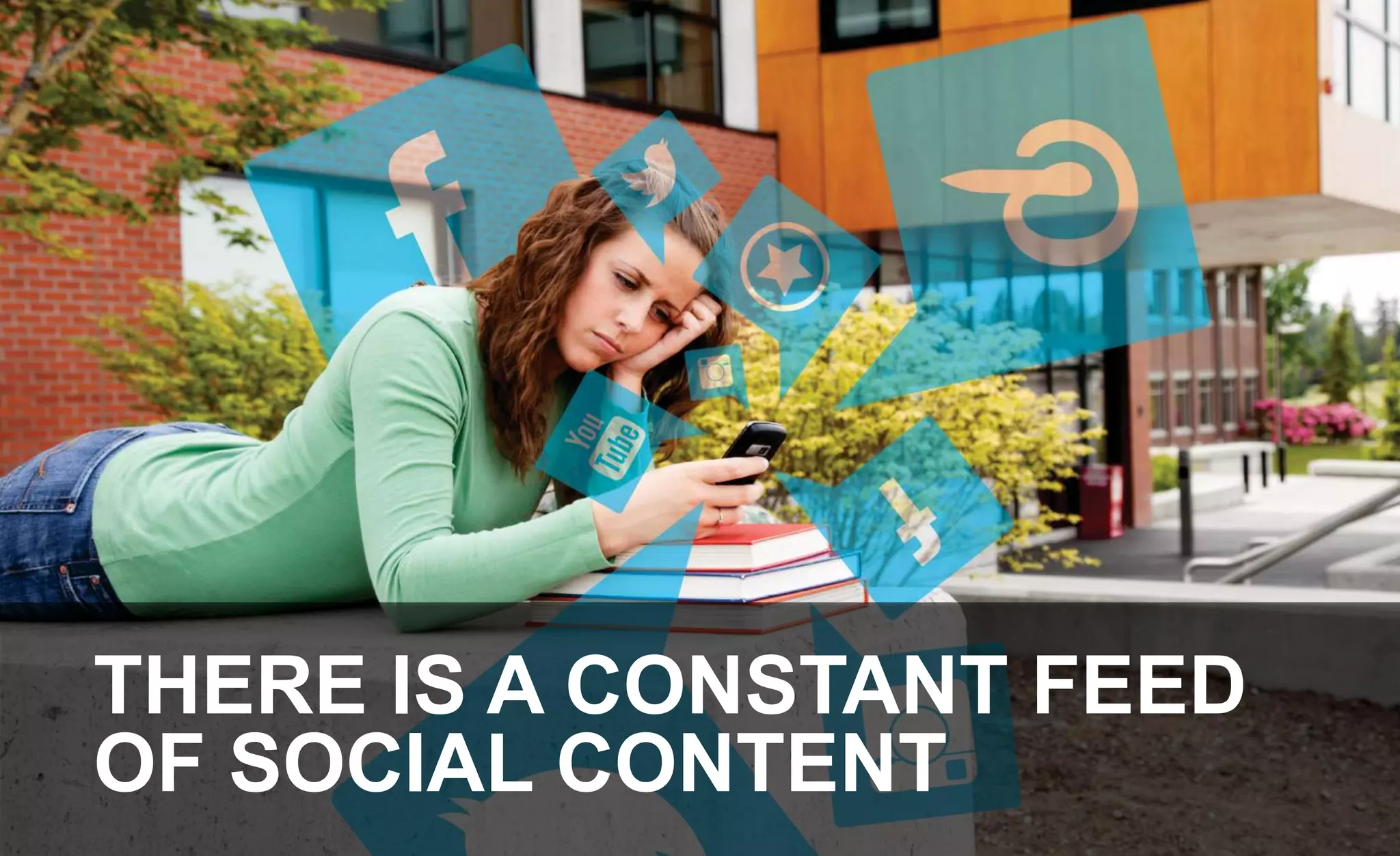 THERE IS A CONSTANT FEED
OF SOCIAL CONTENT
 