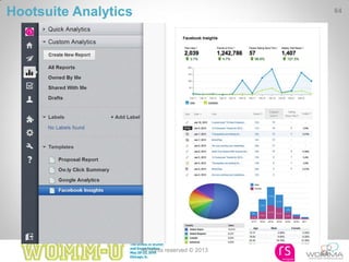 All rights reserved © 2013
64
Hootsuite Analytics 64
 