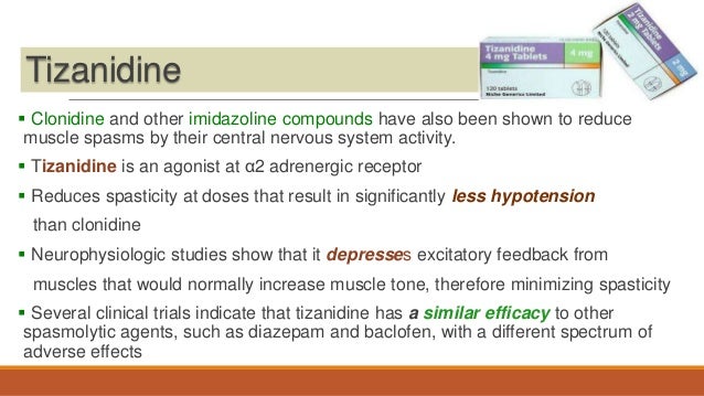 Tizanidine side effects