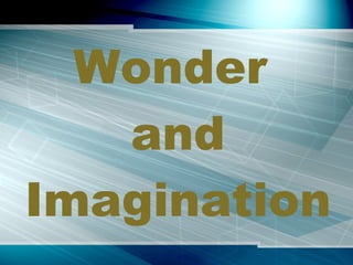 Wonder  and Imagination 