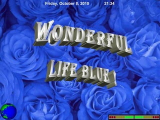 wonderful life blue ! Friday, October 8, 2010 21:31 
