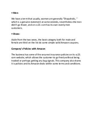 • Men:
We have a term that usually, women are generally “Shopaholic, ”
which is a genuine statement at some extends, never...