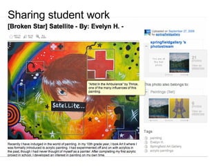 Sharing student work 