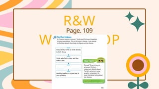 R&W
WORKSHOP
Page. 109
 