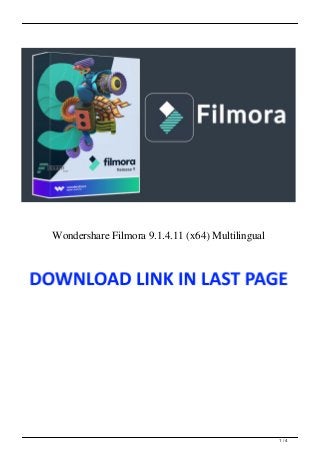Wondershare Filmora 9.1.4.11 (x64) Multilingual
1 / 4
 