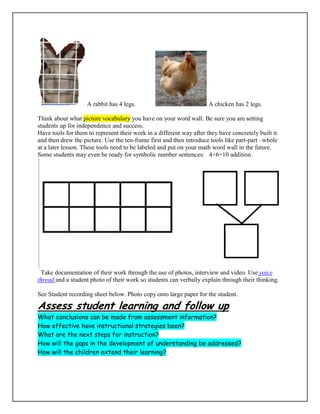 Wonder Walk Math Lesson #1