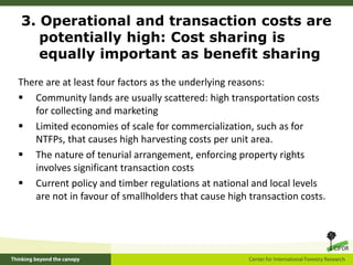 Lessons for equitable REDD+ benefit sharing from community forestry practices in Indonesia and Nepal